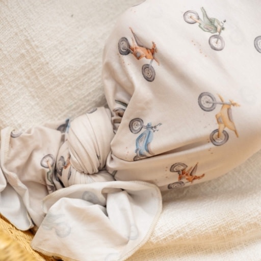 Copper Pearl KNIT SWADDLE BLANKET - RYDER