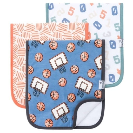 Copper Pearl 3 PACK PREMIUM BURP CLOTHS - DUNK