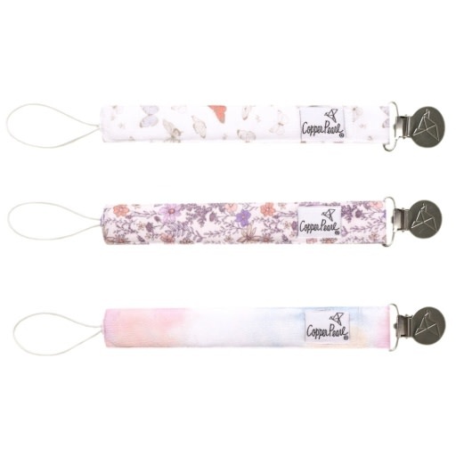 Copper Pearl BINKY CLIPS - FLORA