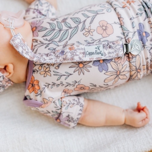 Copper Pearl BINKY CLIPS - FLORA
