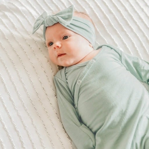 Copper Pearl NEWBORN KNOTTED GOWN - BRIAR