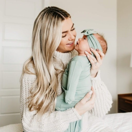Copper Pearl NEWBORN KNOTTED GOWN - BRIAR