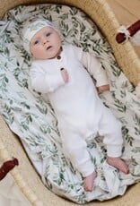 Copper Pearl KNIT SWADDLE BLANKET - FERN
