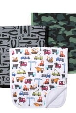 Copper Pearl 3 PACK PREMIUM BURP CLOTHS - DIESEL