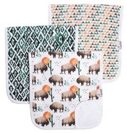 Copper Pearl 3 PACK PREMIUM BURP CLOTHS - BISON