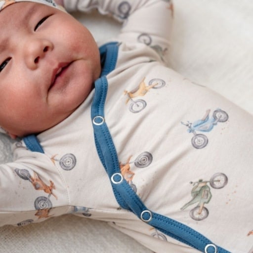 Copper Pearl NEWBORN KNOTTED GOWN - RYDER