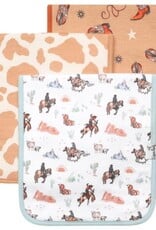 Copper Pearl 3 PACK PREMIUM BURP CLOTHS - BOONE