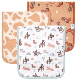Copper Pearl 3 PACK PREMIUM BURP CLOTHS - BOONE