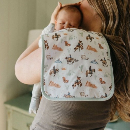 Copper Pearl 3 PACK PREMIUM BURP CLOTHS - BOONE
