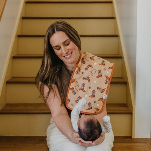 Copper Pearl 3 PACK PREMIUM BURP CLOTHS - BOONE