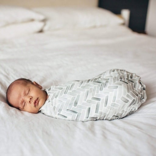 Copper Pearl KNIT SWADDLE BLANKET - ALTA
