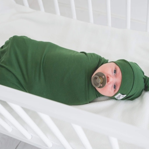 Copper Pearl KNIT SWADDLE BLANKET - ALDER