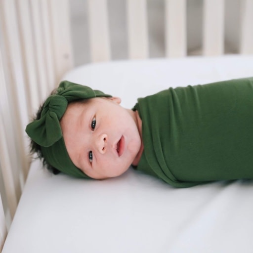 Copper Pearl KNIT SWADDLE BLANKET - ALDER