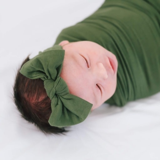 Copper Pearl KNIT SWADDLE BLANKET - ALDER