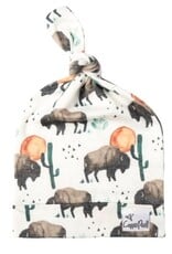 Copper Pearl TOP KNOT HAT - BISON