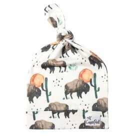 Copper Pearl TOP KNOT HAT - BISON