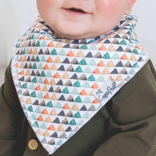 Copper Pearl 4 PACK BABY BANDANA BIBS - BISON
