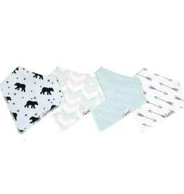 Copper Pearl 4 PACK BABY BANDANA BIBS - ARCHER