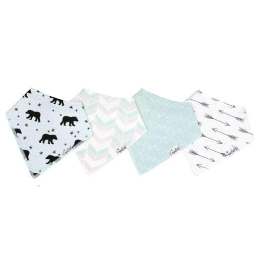 Copper Pearl 4 PACK BABY BANDANA BIBS - ARCHER