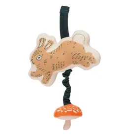 Manhattan Toy Button Bunny Pull Musical Take Along Toy