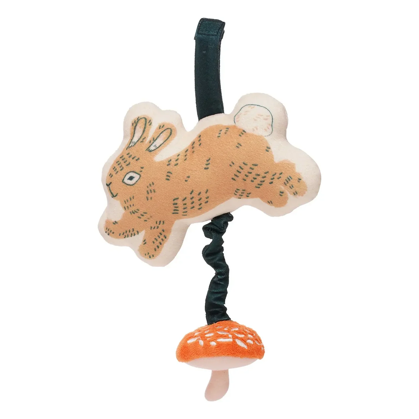 Manhattan Toy Button Bunny Pull Musical Take Along Toy