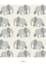 Kickee Pants Print Footie with 2 Way Zipper - Natural Elephants