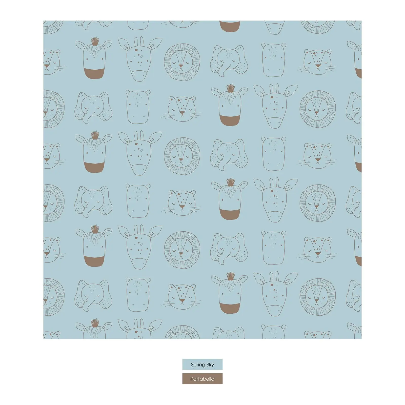 Kickee Pants Print Convertible Coverall - Spring Sky Animals
