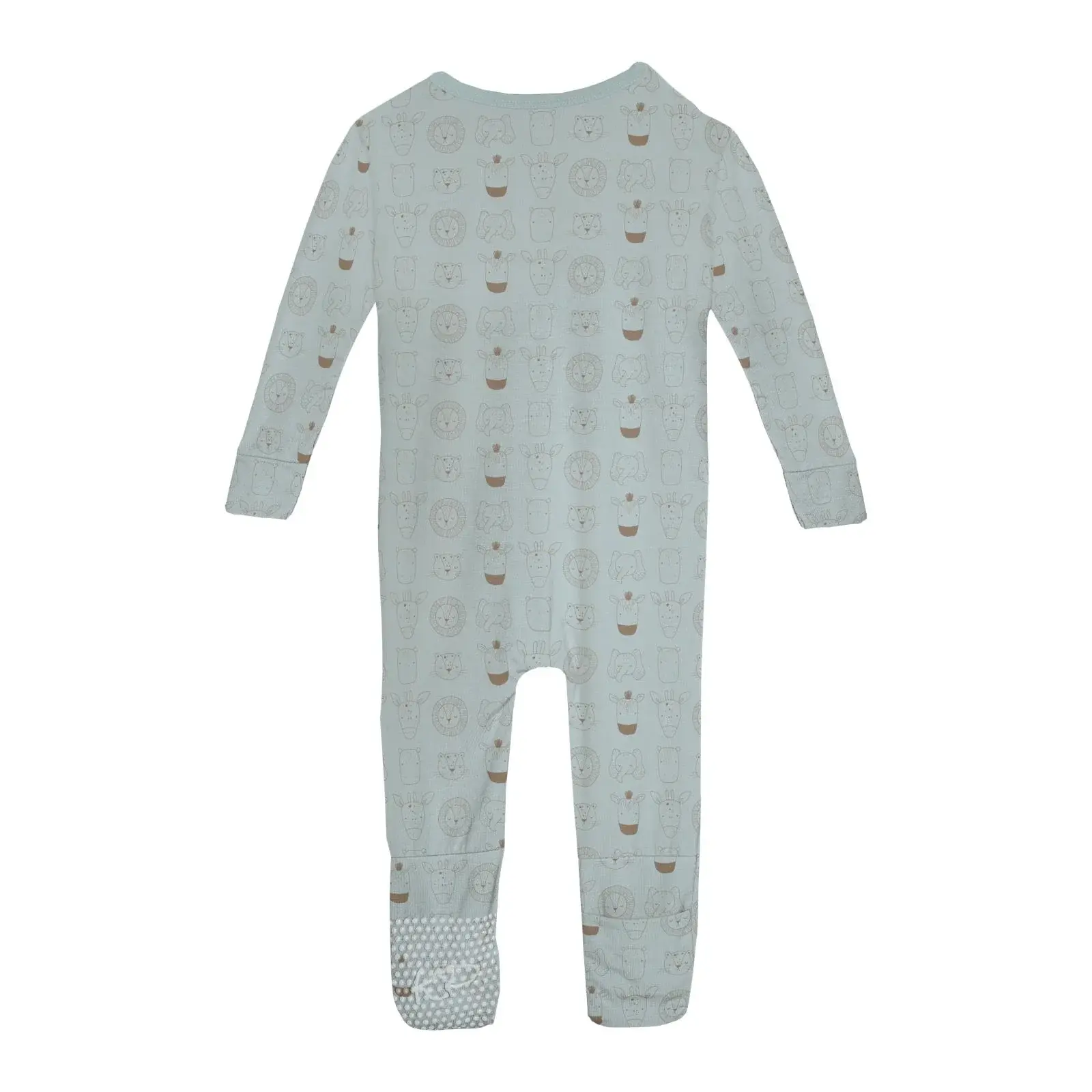 Kickee Pants Print Convertible Coverall - Spring Sky Animals