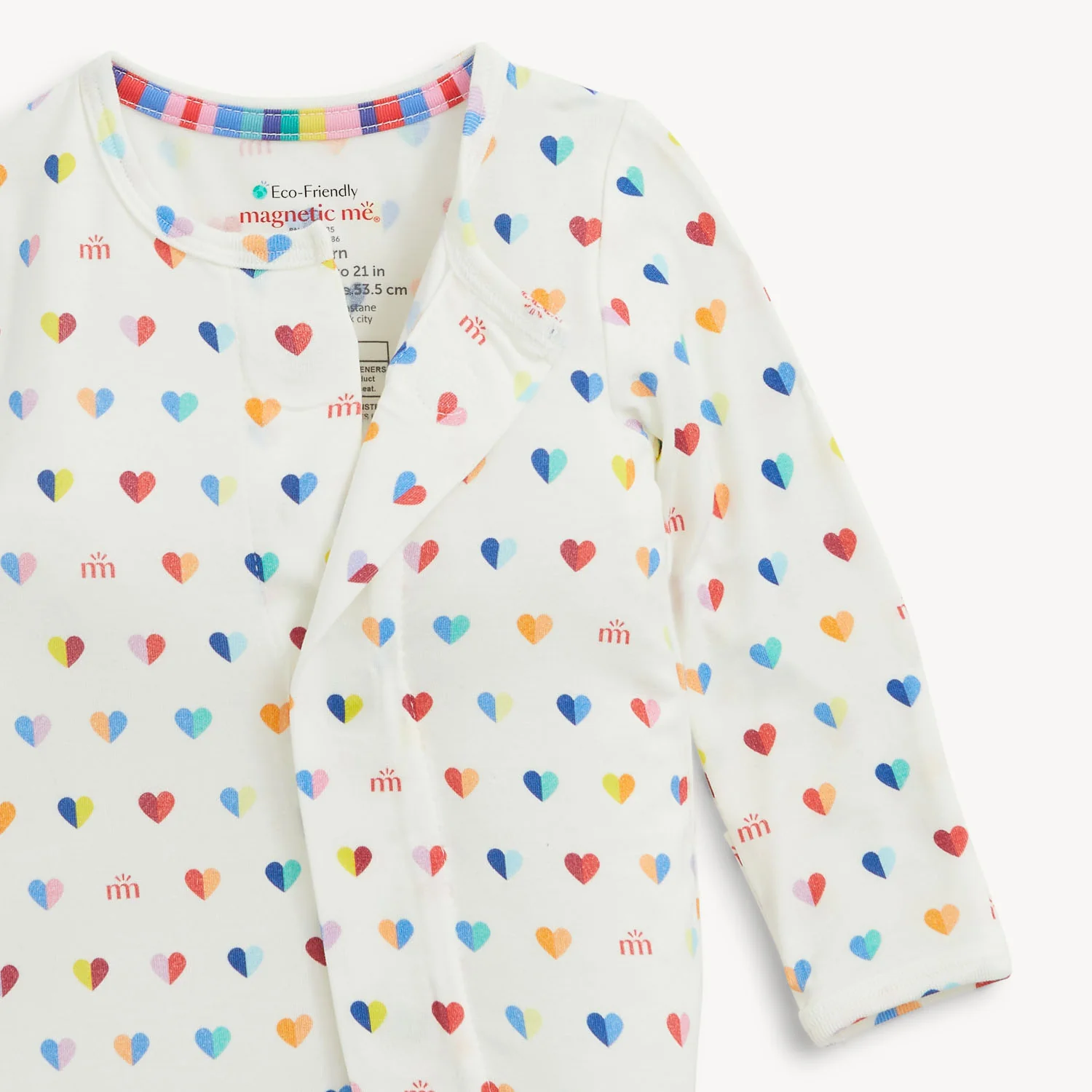 Magnetic  Me Branded Heart Modal Footie