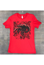 Crawfish Newsprint Womens Relaxed Fit Tee