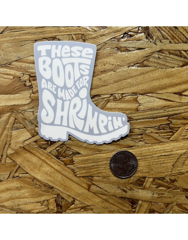 Shrimp Boot Sticker
