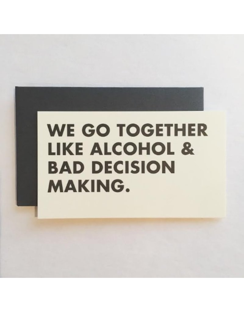 Alcohol & Bad Decisions Mini Card