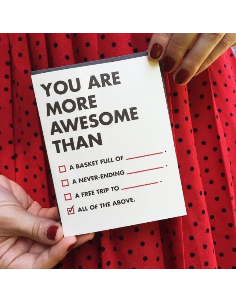 More Awesome Than Greeting Card