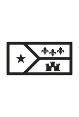 Acadian Flag Icon License Plate