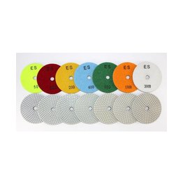 ES450 4" 50 GRIT ENGINEERED STONE WHITE POLISHING PAD