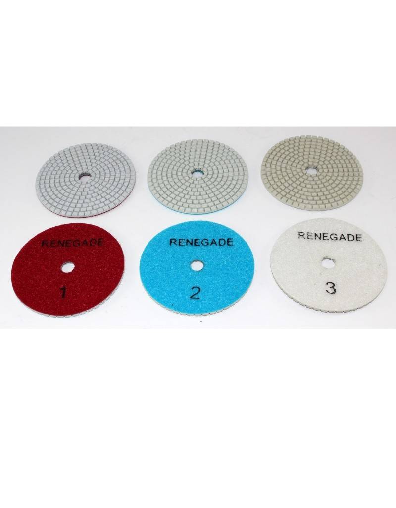 REN2 RENEGADE 3 STEP HYBRID POLISHING PAD POS. #2