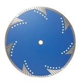 6" TORNADO TURBO BLADE WITH SIDE PROTECTION FOR GRANITE AND HARD MATERIALS
