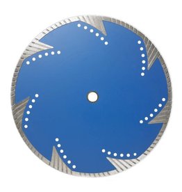 6" TORNADO TURBO BLADE WITH SIDE PROTECTION FOR GRANITE AND HARD MATERIALS
