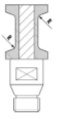 M303T12G "T" 30 1/2" GAS POS. #3 METAL SEGMENTED DIAMOND FOR CNC