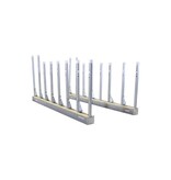 AARDWOLF ASR0107 SLAB RACK KIT 2 BASE RAILS, 16 X 47" X 1/4 TALL POSTS & 16 STEEL POST BASES