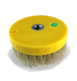 LB36 4" DIAMOND LEATHERING BRUSH 36 GRIT