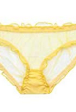 Yellow Ruffle Bikini - Small