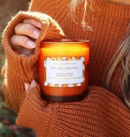 You are Thriving Candle - pumpkin Spice  8 oz