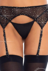 Rhinestone Garter Belt - O/S -  Leg Ave