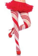 Candy Cane Stripe Tights Leg Ave  O/S