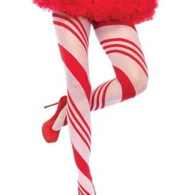 Candy Cane Stripe Tights Leg Ave  O/S