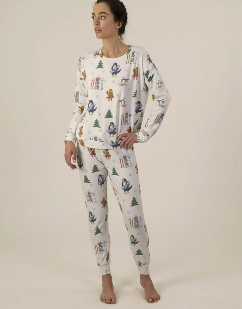 Aspen Dream Aspen Dream Cozy Long Sleeve Pajama Pants Set -