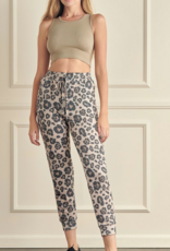 Yelete Leopard Joggers w Pockets - Yelete