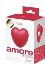 Naughty Selection - Multi Designer Amore Rechargeable Heart Vibe Red