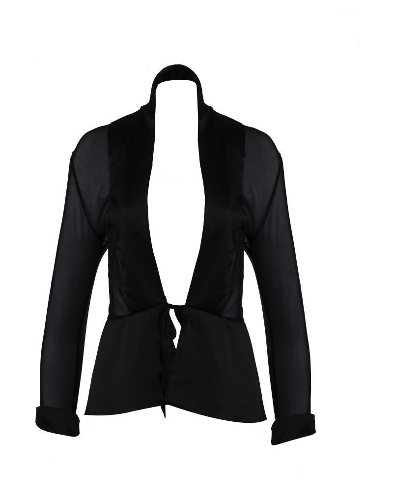 Escora Sheer Black Blazer - Escora